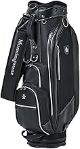 Munsingwear MQBVJJ02 Men's Caddy Bag, 7.1 lbs (3.4 kg), 9.0 Type, 6 Compartments, Limonta, Golf