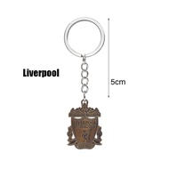 Gantungan Kunci Klub Bola Metal Keychain Real Madrid Chelsea Arsenal Manchester United Fc-Barcelona 