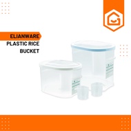 READY STOCK ELIANWARE PLASTIC RICE BUCKET BEKAS SIMPANAN BERAS 5KG / 10KG