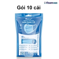 [GIFT] [Bag Of 10] 4-Layer 99% Antibacterial Medical MASK Ecom Med FACE MASK