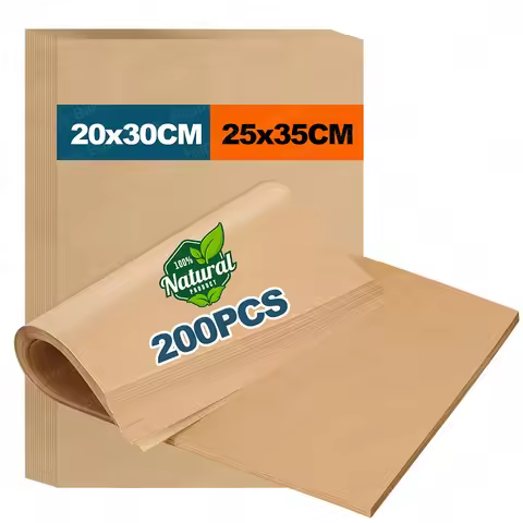 Parchment Paper Sheets, Precut Non-Stick Baking Parchment Liners for Oven, Grilling, Steaming, Air F