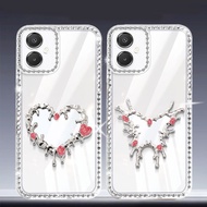 YBD 3D Diamond Surround Phone Case for Samsung Galaxy A06 A07 A04 A05 M13 5G M05 F05 M06 F06 Advance