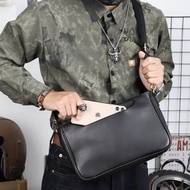 休閒植鞣牛皮單肩包 男斜跨包 側背包 通勤 多色可選