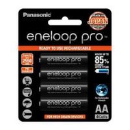 ถ่านชาร์จ PANASONIC AA ENELOOP 3HCCE แพ็ก 4 ก้อน สีดำ (1157787)