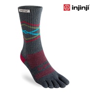 INJINJI TRAIL MW CREW PEAK Half-Calf Running Socks Outdoor Sports Gray