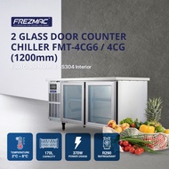 Frezmac 2 Glass Door Counter Chiller (1,200 mm & 1,500mm)