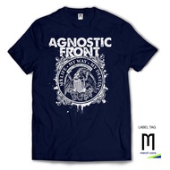 AGNOSTIC FRONT-My Way hardcore punk band T-Shirt - NAVY