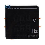 Upgraded Digital Voltmeter Frequency Panel Voltage HZ-Tester AC50-500V 10-99.9HZ Red-Digits Display