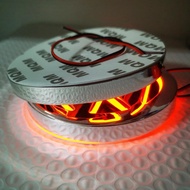 11cm LED Badge For VW Logo Light Red VW Trunk Light 5D Grille Light For VW Volkswagen Bora Golf Polo