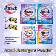ATTACK Detergent Powder 1.4kg | 1.6kg Attack Powder Detergent Attack Liquid Detergent