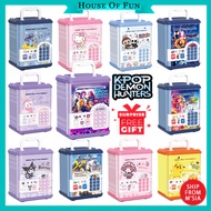 Tabung Kids Money Saving Box Piggy Bank Password Digital Money Fingerprint Unlock Tabung ATM Cartoon