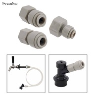 [Prasku] Practical Beer Push in Fitting Compact Connector Leakproof Easy Installation for Home Brewi