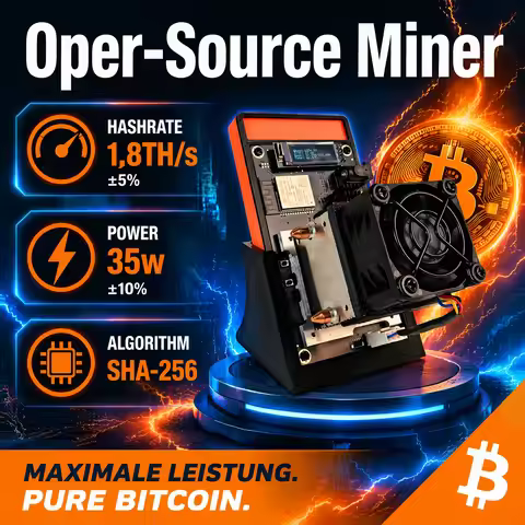 Bitaxe Gamma 601/602 Bitcoin Solo Mining Machine 1.7~1.8TH/s – Open Source Lottery Miner Overclockab