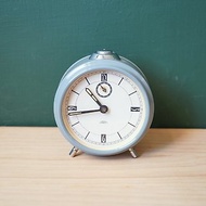 【北極二手雜貨】老件 Prim淡藍色發條時鐘 可動 捷克斯洛伐克製