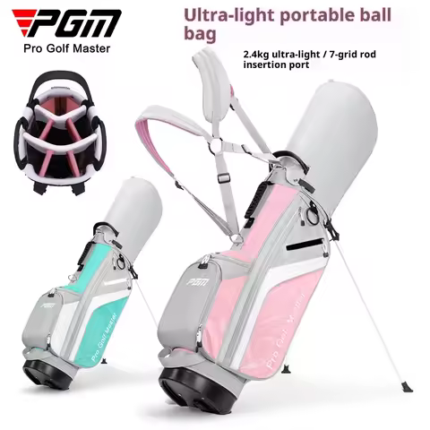 PGM QB148 Golf Bag Women's Stand Ball Bag Lightweight Club Bag Backpack 7-hole Sports Bag