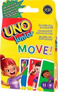 Permainan kad - Mattel Games Uno Junior Action Play Board Game (HNN03)