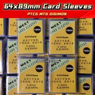 MeeT Perfect Fit 64x89mm Inner Card Sleeves Pokemon, MTG, Digimon,Transparent, 64*89 sleeves 64x89 透