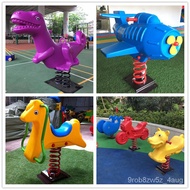 HY-# Kindergarten Community Children Outdoor Rocking Horse Outdoor Park Amusement Facilities Double Seesaw the Hokey Pok
