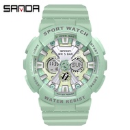 Sanda Ladies Watch Trendy Fashion Outdoor Sports Multifunctional Waterproof Electronic Watch 6068-8