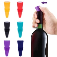 GUAN 1PC Silicone Wine Stopper Family Sealed Bottle Cap Wine Stopper Champagne Saver Bar Preservation Tool Colorful