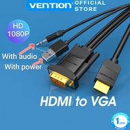 Vention HDMI to VGA Cable HDMI Male to VGA Male With 3.5mm Power Cable for Computer Laptop Monitor