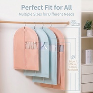 Penutup Debu Pakaian Beg Kot Beg Sut Non-Woven Garment Dust Cover Bag Hanging Storage Suit Coat Clos