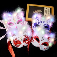 Manufacturer Half-Faced Cat Fox Mask Tik Tok Same Style Japanese Style Fox Fairy Mask Stall View Are