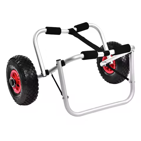 Alloy Kayak Canoe Wheel Dolly Boat Carrier Trolley Cart Transport