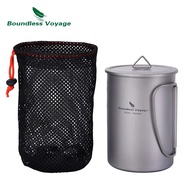 Boundless Voyage Titanium Water Bottle 1050Ml Camping Canteen Cycling Sport Drinking Bottle Metal Bi