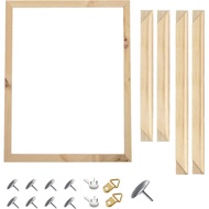 DIY Wood Canvas Frame Kit 16 x20 Inch for Oil Painting & Wall Art - Customized Wooden Art Frames for