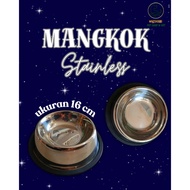 Stainless Steel Bowl for Dog Food Container Cat/ (Size 16cm, 18cm & 22cm)