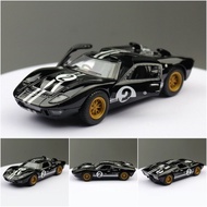 KiNSMART Ford GT40 Race Car Model 1/32 Alloy Diecast Toy Car Loose Parts Two-Door Opening Collectibl