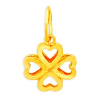 Top Cash Jewellery 916 Gold 4 Leaf Clover Pendant