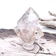 有花。原礦 療癒 淨化 l 閃靈鑽多生晶花 有天然礦缺 有彩虹 l