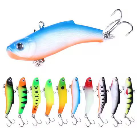 1PCS VIB Fishing Lure Vibes for winter fishing Ice Soft Fishing Lure 7cm 17g Isca Artificial Bait Wo