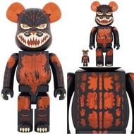 Be@rbrick x 哥吉拉 紅蓮版 聯名 公仔 400%+100%