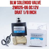 BLW Solenoid Valve Solenoid Valve 2W025-06 2W025 - 06 DC 12V Thread 1/8" 1/8 inch DC12V DC12 Direct 