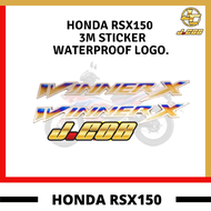 HONDA RSX150 WINNER X Fairing 3D Decal 3M Sticker Waterproof Logo.