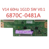 Good Test Original TCON Board 6870C-0471D 6870C-0481A V14 60Hz 1G1D SW V0.1 T-CON Logic Board new or