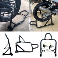 Universal Paddock Stand Front Rear 2 IN 1 Fromt Fork + Swing Arm Heavy Duty All Superbike