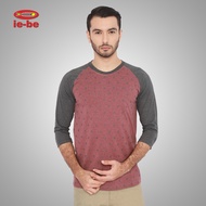 IEBE Men's Casual 7/8 Sleeve Raglan T-Shirt C1EJ2036