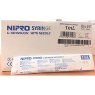 NIPRO SYRINGE 1ML INSULIN (U100) W 30G X 5/16"