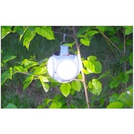 4-petal flower-shaped solar LED light bulb, charged and adjustable (40W)