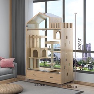❒✒vipcats cat cage villa luxury sky garden solid wood cat nest cat house panoramic sunshine house cat cabinet