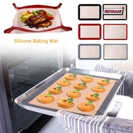 ROWAN1 Baking Tray, Reusable Heat Resistant Silicone Baking Mat, Baking Basket Snap Together Non-Sti