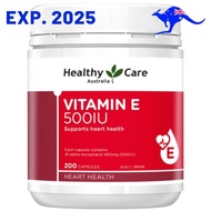 Healthy Care Vitamin E 500iu 200 Capsules Vit 500 iu Kapsul Murah
