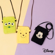Disney Disney|Double Layer Towel Material Small Crossbody Bag Mickey Pooh Hug Brother Kiki Three-Eye