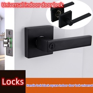 [✅SG Ready Stock]Three Lever Handle Bedroom Door Lock /Room Door Lock / Door Lock / HDB Lock /Universal Door Handle Lock Set
