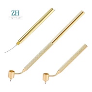 Paint Applicator Pen, 0.4/0.7mm Slanting Fine Line Writer Pen Aluminum Detailing Fluid Writer Pen Pe