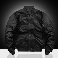 Jacket Bomber Basic Slimfit, high quality polyester silk fabric, luxurious style - ARES SHOP